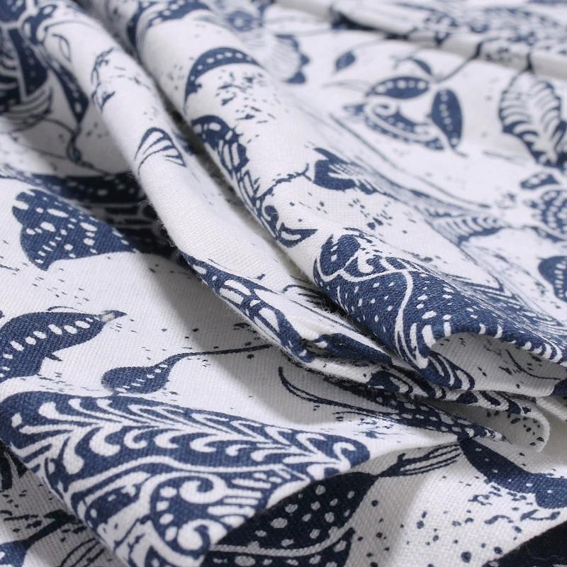 2024 Summer Beach Style Thai Lantern Pants Wide Leg Pant Drawstring Elastic Waist Printing Long Pants Trousers Clothing For Men