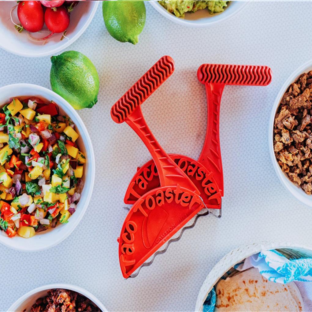 Heat Resistant Taco Shell with Flat Bottom Breakfast Mold DIY Food Baking Hot Dog Bacon Bakery Tool Accessories