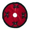 Ruffled Edge Christmas Tree Skirt 48cm Large Size Holiday Tree Carpet  Fireplace Decor
