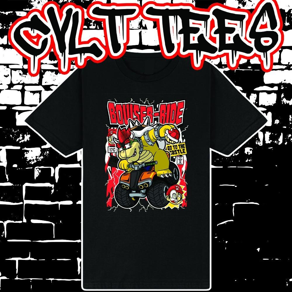 Bowser Comic Book Cover style Tee 100 Cotton Unisex T-Shirt XXXXL 1990₽