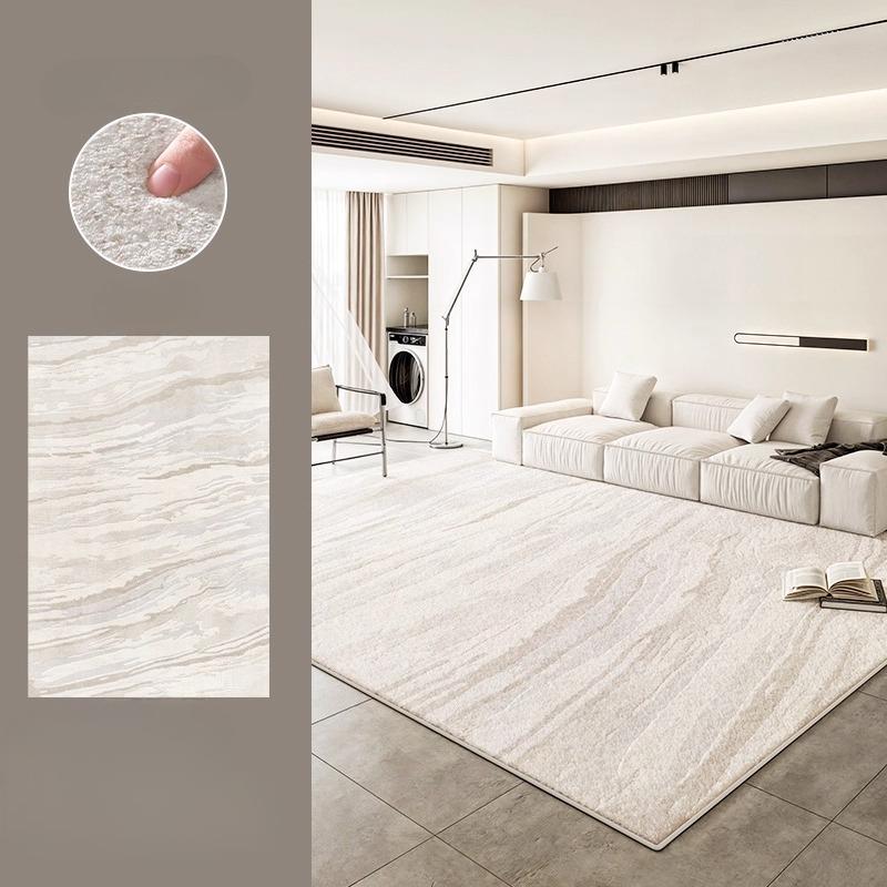 Cream Style Carpets for Living Room Large Area Bedroom Washable Decor Carpet Thick Plush Lounge Floor Mat Fluffy Soft Study Rug
