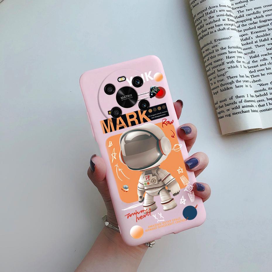 For Honor X9a 5G Case RMO-NX1 Cute Astronaut Back Cover Soft Silicone Funda For Honor X9 5G ANY-NX1 Phone Case HonorX9 X9a Capa