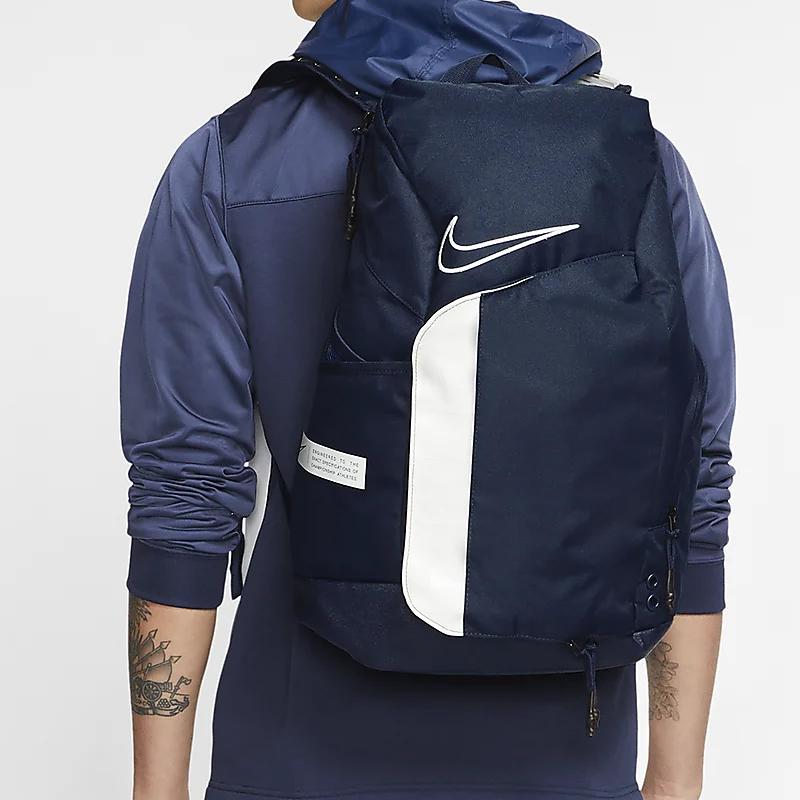 Nike Elite Pro Polyester Backpack Unisex Backpacks Navy-Blue BA6164-410