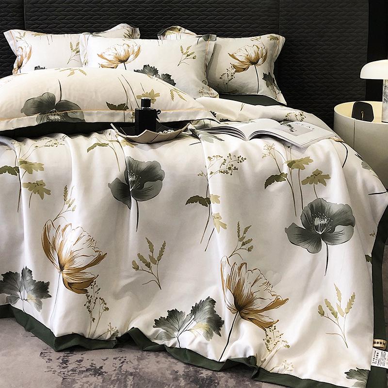 Tencel Summer Quilt Set: 25 Designs - Lightweight Silk, Washable, Perfect for Student Dorm Beds