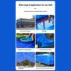 Water Resistant Plastic Tarp Double Layer Design Outdoor Rain Shelter Cover For Camping Picnics Weatherprevent Rain Tarp