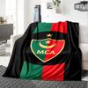 MCA MOULOUDIA LOGO Print Flannel Blanket High Quality Warm Comfortable Cover for All Seasons Perfect for Gifts Home Decor