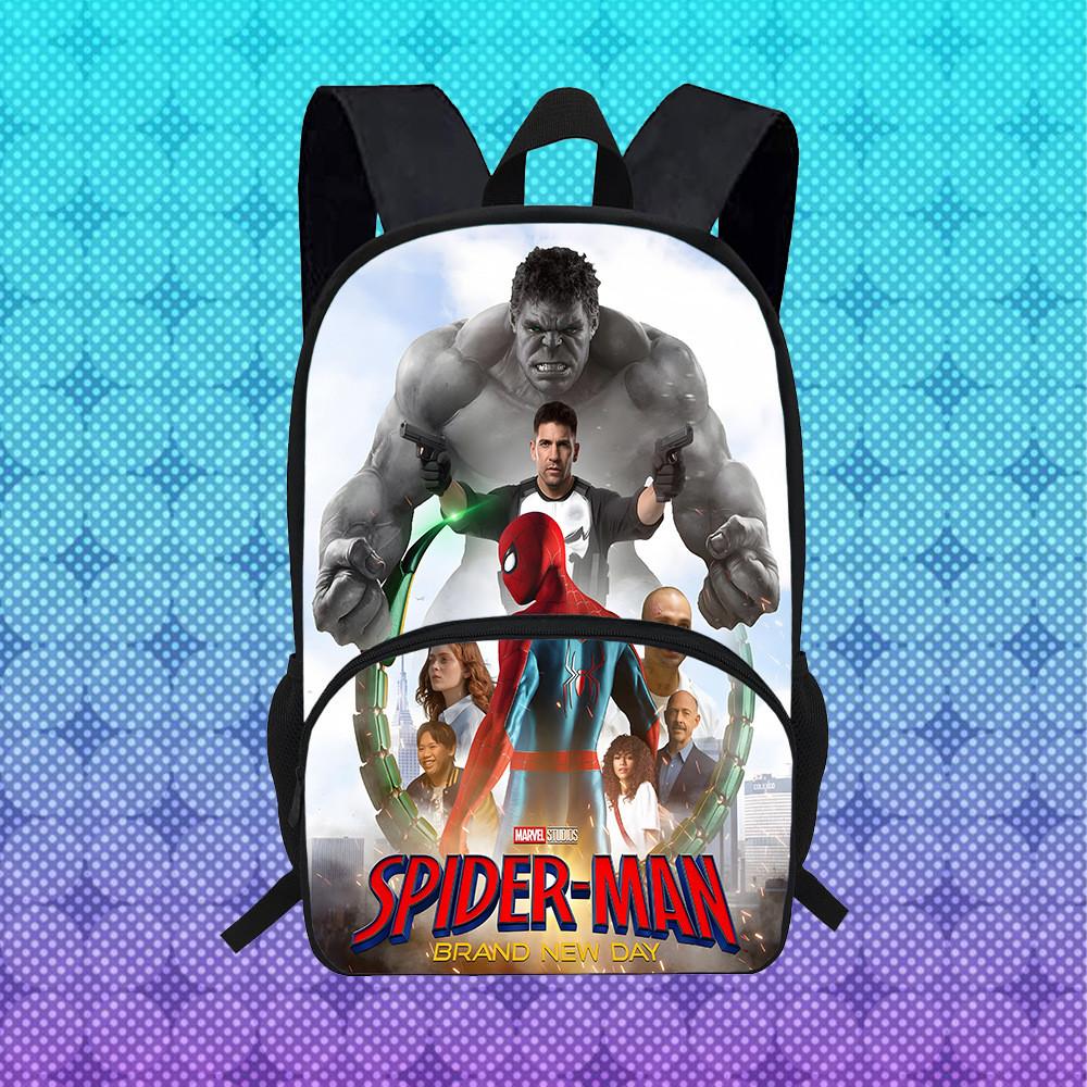 Spider Man Brand New Day Student Backpack With Breathable Oxford Fabric For School Use
