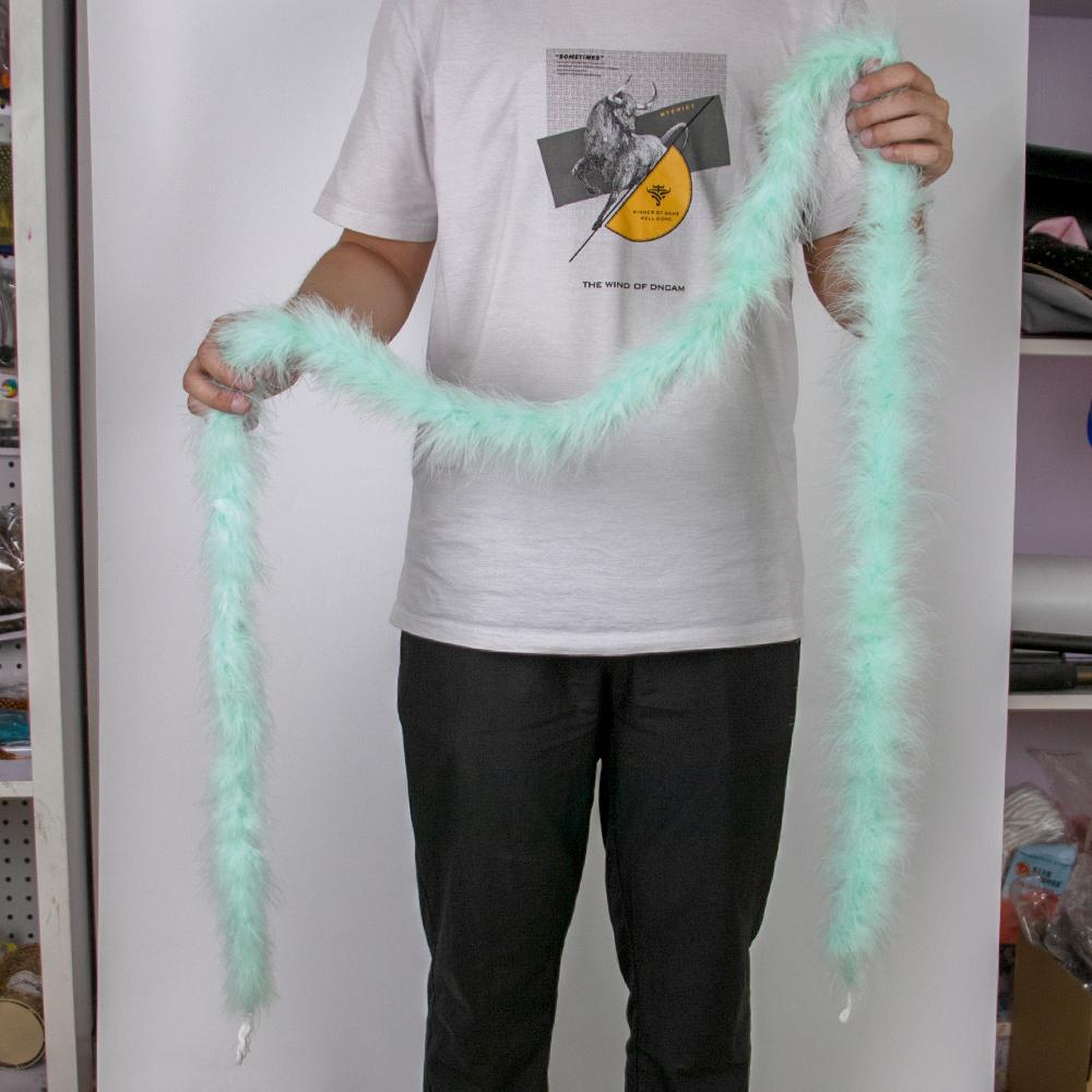 Colorful Marabou Turkey Feathers Boa Shawl 13G for Party Wedding Clothes Sewing Christmas Tree Crafts Plume 2 Yard/Pcs