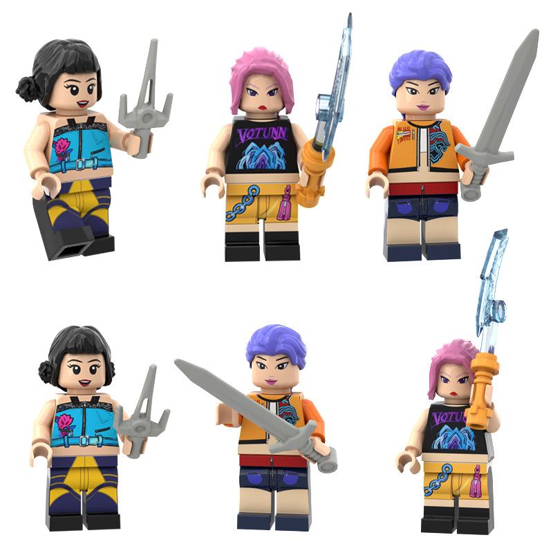 Sharjah Boys and Girls of the Magic Hunters' Group Figures Assemble Toys Creeper for Kids Educational Toys Anime Figure