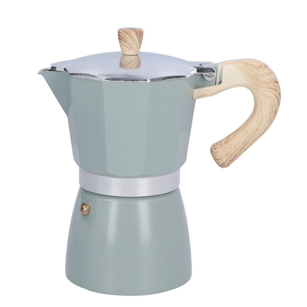 300ML Capacity Stovetop Espresso Maker Colorful Coffee Kettle Coffee Brewing Moka Pot  Home Use