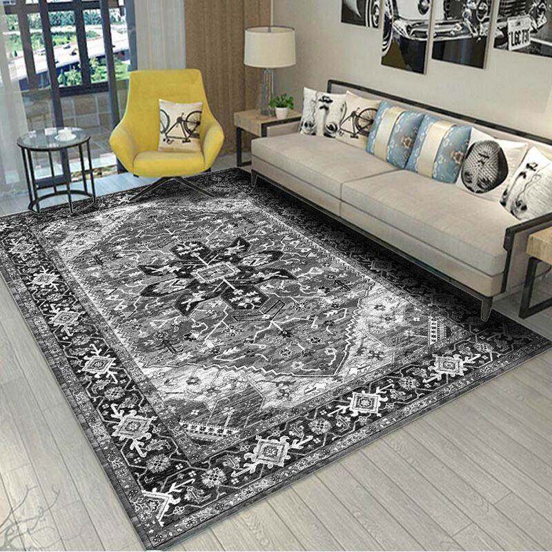 Light Color Retro Carpets for Living Room Original Kids Bedroom Carpets Large Size Entrance Rugs Room Decor Table Floor Mats