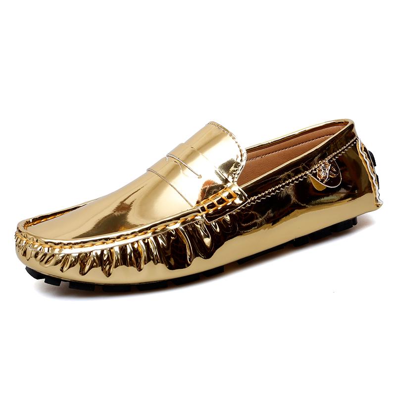 Fashion New Stylish Mens PU Leather Loafers Non Slip Walking Flats Breathable Outdoor Slip On Casual Shoes Male Office Driving Moccasins