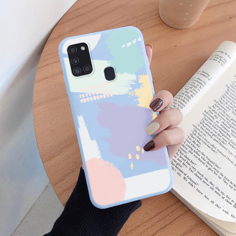 For Samsung Galaxy A21S A50 A51 A52 A32 A31 Phone Case Fashion Leopard Print Pattern Soft Silicone Fundas Protective Cover Shell
