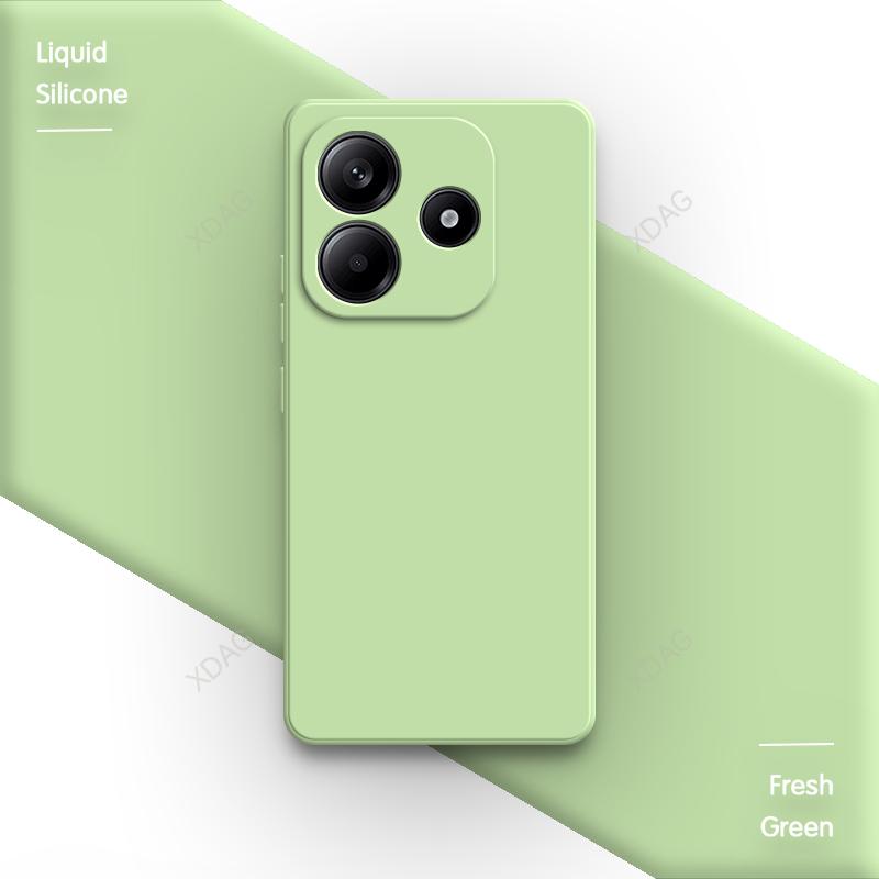 Liquid Silicone Phone Case for Redmi Note 14 Pro Plus Pro+ 14S Note14 14Pro 4G 5G Original Soft Back Cover Classic Shell Housing