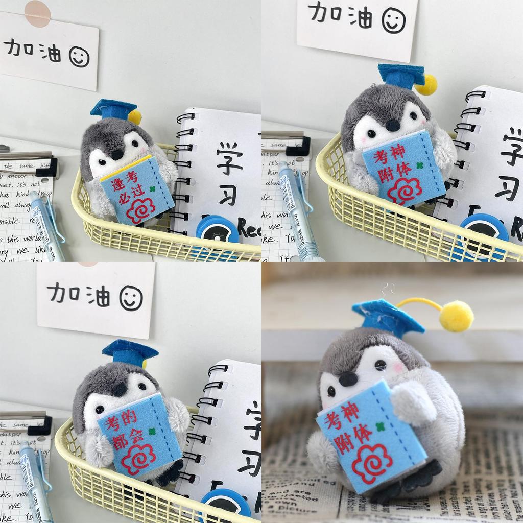 Adorabile Peluche Pinguino Regalo Motivazionale per la Laurea per Studenti Peluche Corto da 8 cm