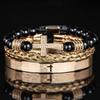 2026 European and American Cross Three-piece Bracelet, Men's Trend Stacking, Niche Design Accessories