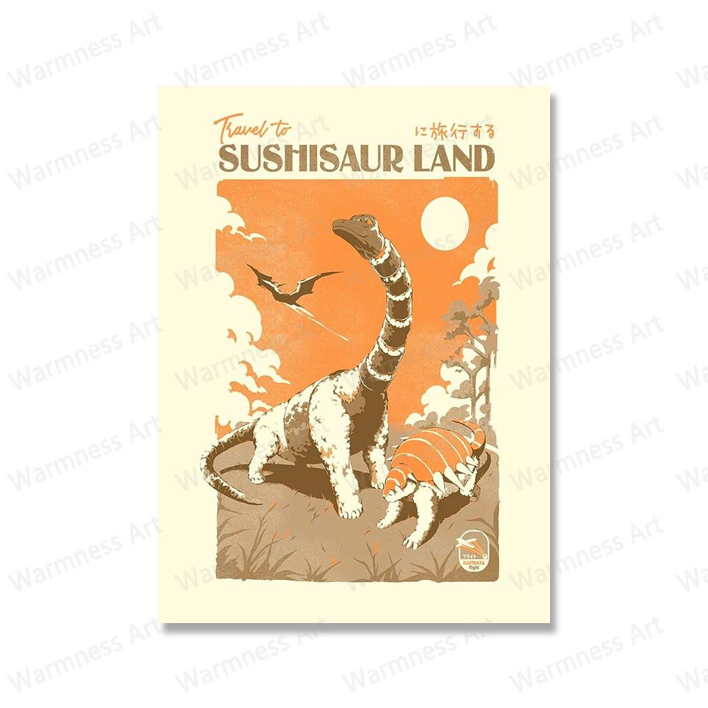 

Японская еда суши настенные художественные принты забавные постеры с лапшой рамен кухонное искусство холст картины картины для гостиной домашний декор без рамки 21*30cm No Frame