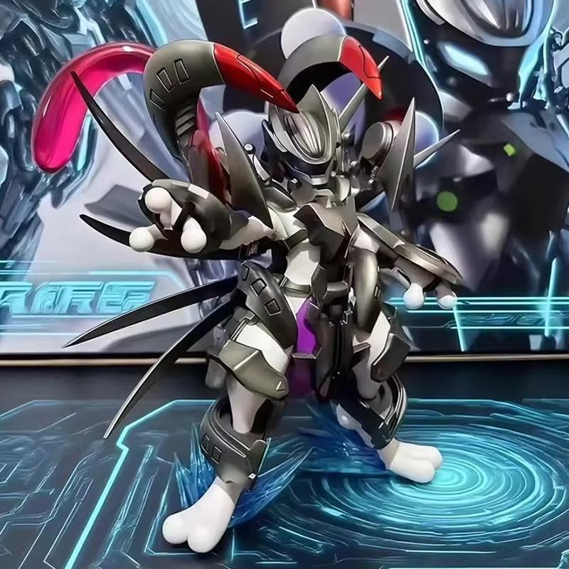 In-Stock PokMon Armored Mewtwo Figure Bkm Anime Manga Merchandise Static Statue Model Trendy Toy Chassis Ornament Collect Gift