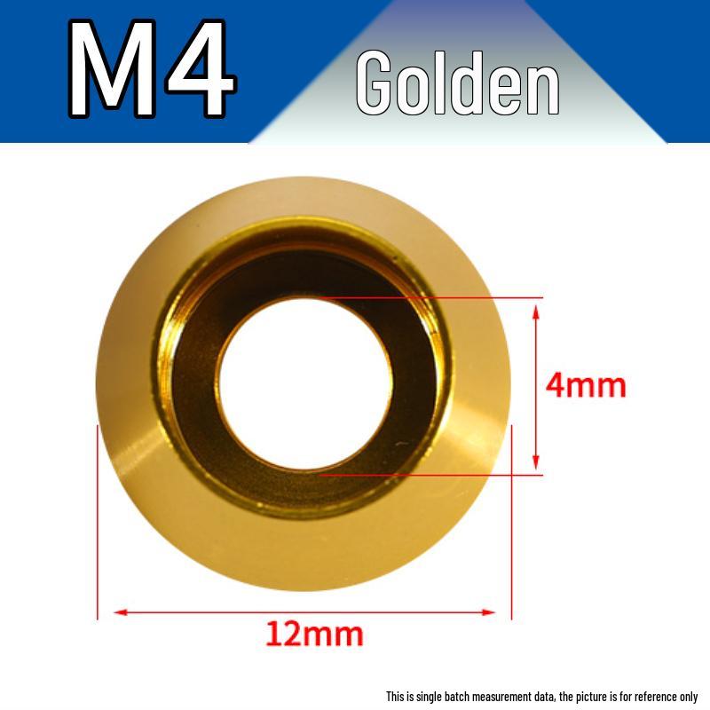 Farbiger Sechskantschrauben-Unterlegscheiben-Satz aus Aluminiumlegierung: Größen M2-M8