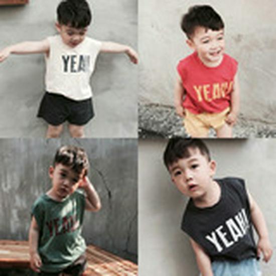 Kids' Summer Striped Cotton T-Shirt - Short Sleeve Korean Style