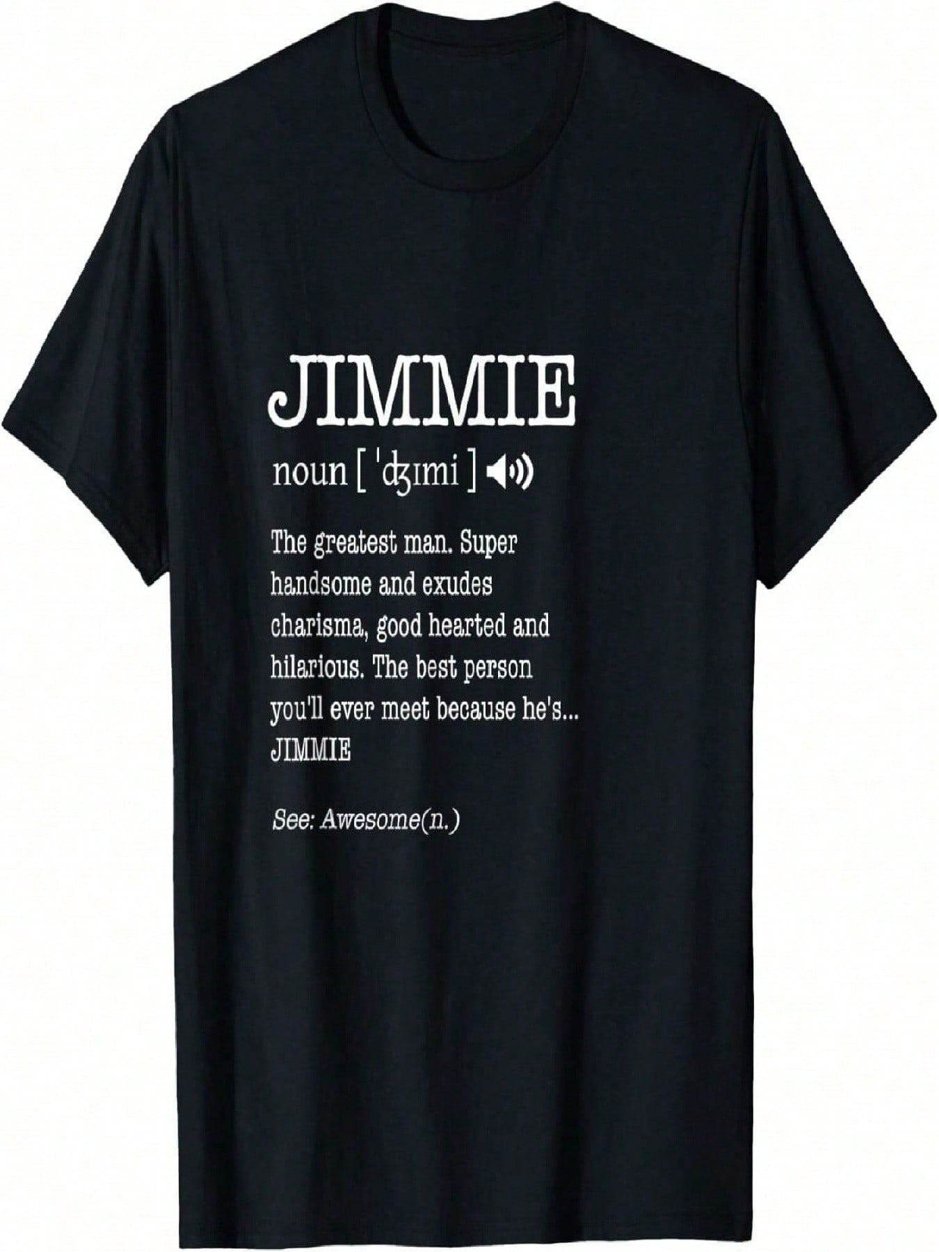 First Name Jimmie Funny Adult Definition unisex s Personalized T-Shirt S