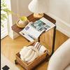 Italian Light Luxury Storage Rack and Side Table for Bedroom, Living Room, or Balcony