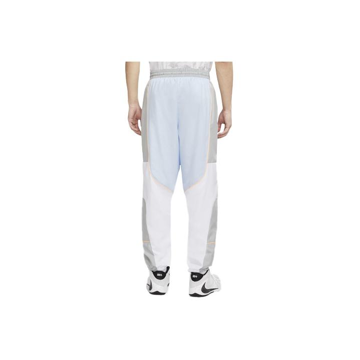 Nike Throwback Color-Block Woven Basketball Joggers Men Bottoms White CV1915-407