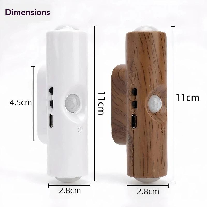 Lampă de perete magnetică reîncărcabilă cu LED, senzor de mișcare, lumină de culoare, lumină de noapte, lumini automate pentru cameră