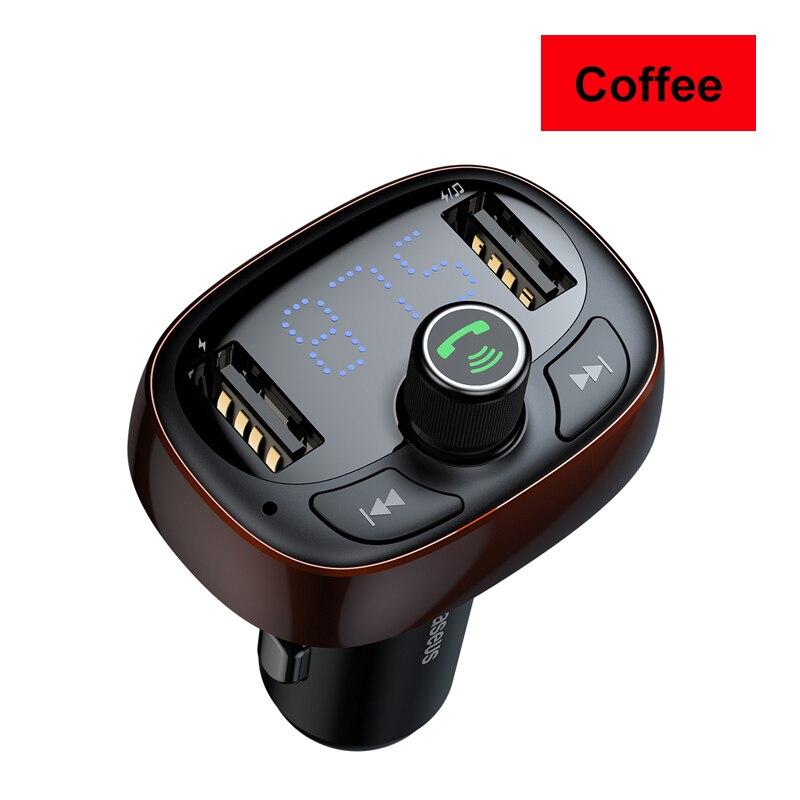 Trasmettitore FM Bluetooth Kit vivavoce per auto 3.4A Doppio USB Lettore audio MP3 Caricatore per auto Modulatore FM