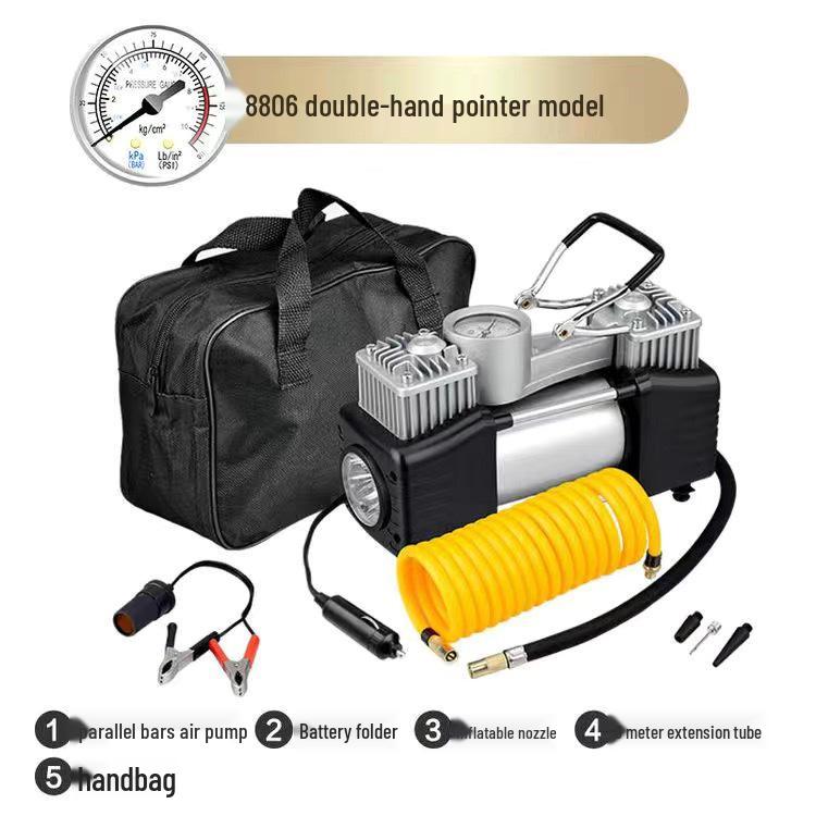 High-Power Dual Cylinder Portable Off-Road Car Tire Inflator
