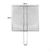 Basket for Vegetables, BBQ Clamps, Party Stainless Steel Outdoor Grilling, Steak, Fish, Grill