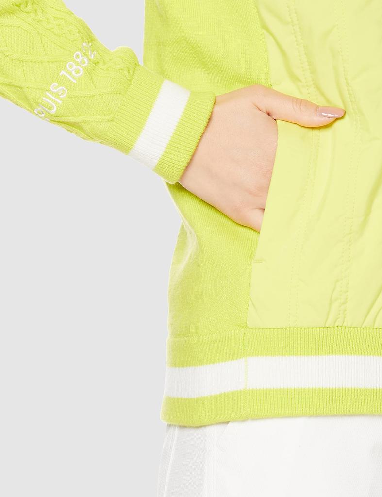 Le Coq Sportif Golf Warm Windproof Stretch Golf Sweater QGWSJL02 To Japanese Size [2021 Fall/Winter Model] Women's (LM00 (Lime)) (Equivalent L)