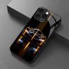 Edgy Neon Sports Car Graphic Glass phone case mobile phones for iphone 17 pro max cover for iPhone 17 16 15 14 13 12 pm Pro Plus
