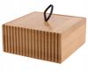 Bathroom Container, Bamboo Organizer, Decorative, Elegant, 15x15x7cm