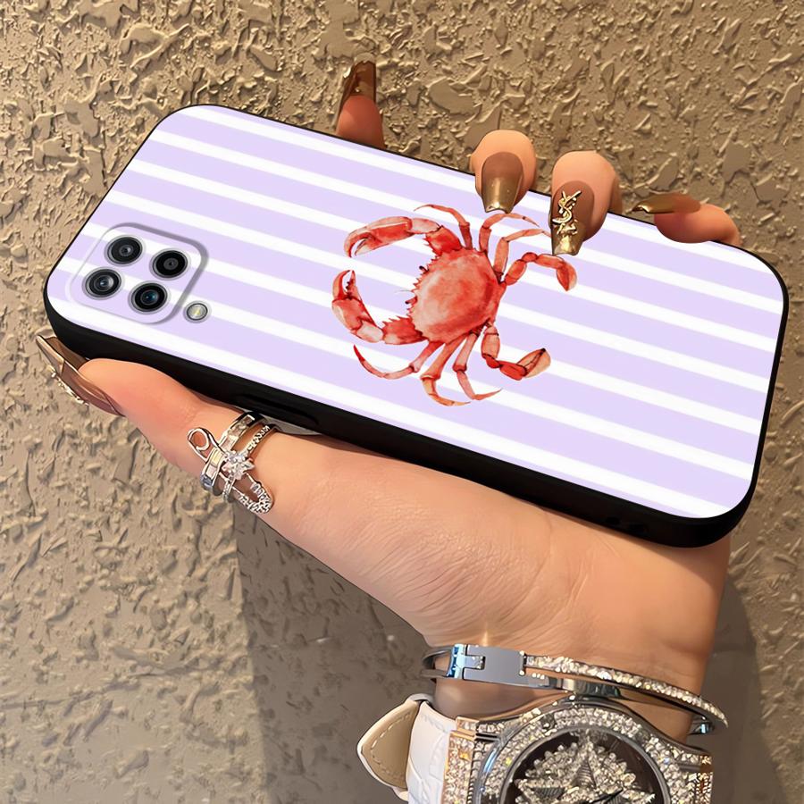 Marine Animals Soft Back Phone Cover Case for Samsung Galaxy A14 A15 A51 A52 A33 A34 A24 A31 A54 A71 A12 A13 A35 A41 A22 A23 A16