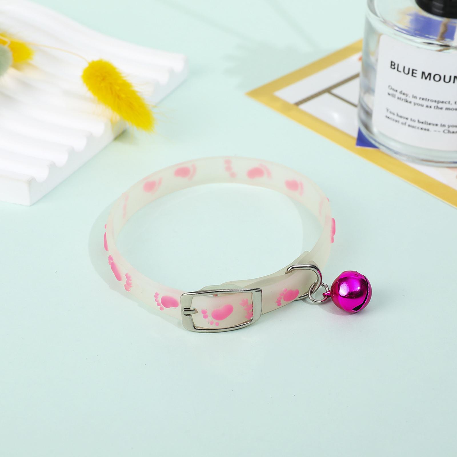 Силиконовый человеческий ошейник, Светящийся в темноте -потерянный ошейник One Size розовый