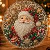 Ornement Suspendu de Noël Rond Board Kit de Peinture Perle Bricolage Artisanat de Fête