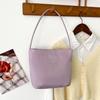 Minimalist Nylon Crossbody Bag With Plush Elements For Daily Casual Use