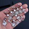 Heart Bow Pendant Belly Button Ring For Women Girls Body Piercing Stainless Steel Navel Ring Beach Jewelry