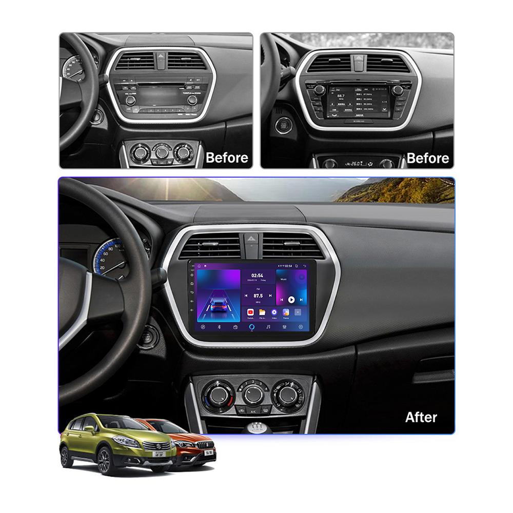 Android Car Radio For Suzuki SX4 2014-2021 Multimedia Player Head Unit Stereo GPS Navigation BT WIFI 1+16GB