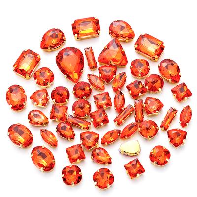 Mixed Claw Drill Glass Plated AB Crystal Sewing Drill Rhinestones Single Claw DIY Jewelry Accessories Wedding Clothing Accessories