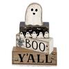4Pcs Football Table Decorations Football Tiered Tray Decor Sport Game Centerpiece Sign Decorative Rugby Stack Block Gift for Fans Club Tailgate
