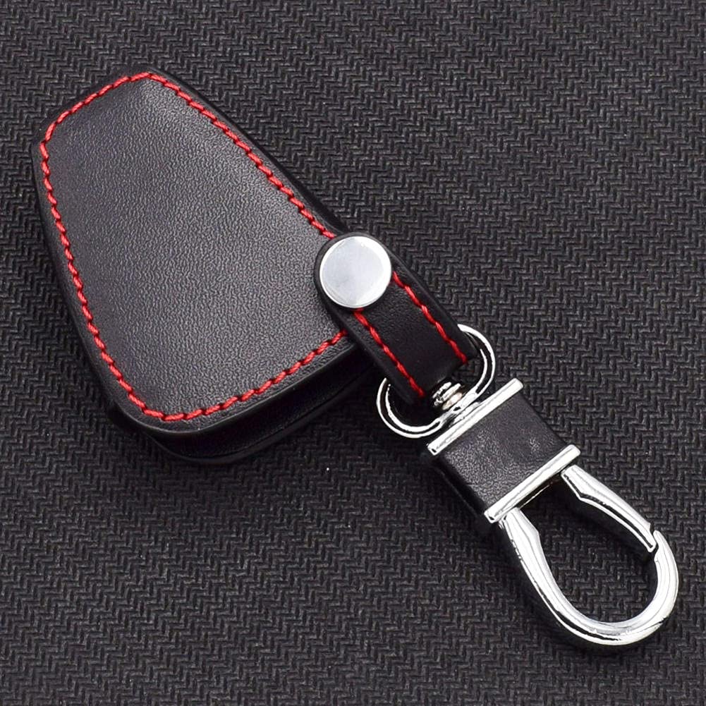 SAXTZDS Car Key Case Fit Jeep Wrangler Grand Cherokee Compass Patriot