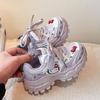 Girls' Cotton Dad Shoes with KT Cat Design, Two-Layer Velvet, Fashionable and Sporty for Autumn/Winter 2025