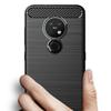 Custodia Super Luxury per Nokia 6.2 nokia7.2 Cover posteriore antiurto in fibra di carbonio morbida per Nokia 7.2 Custodia per telefono TPU opaca