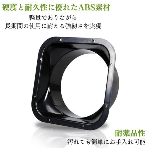 I'm so happy Duct Connector 150mm Joint Ventilation Duct Square Straight Pipe Flange (Square 150mm)