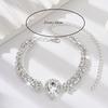 1 Women's Fashion Series Multi layer Water Drop Inlaid Zircon Foot Chain Outdoor Tourism Beach Banquet Party Holiday Gift