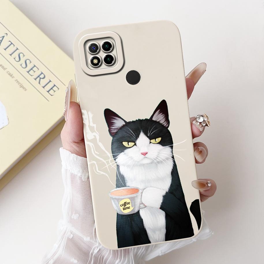 For Xiaomi Redmi 9C NFC Case For Redmi 10A Sport Cover Fashion Flower Fundas For Redmi 9 Activ 9C Anti-Drop Soft Silicone Bumper