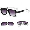 Retro Double Beam Sunnies HD Anti-UV Glasses Catwalk Unisex Polarized Sunglasses  Summer