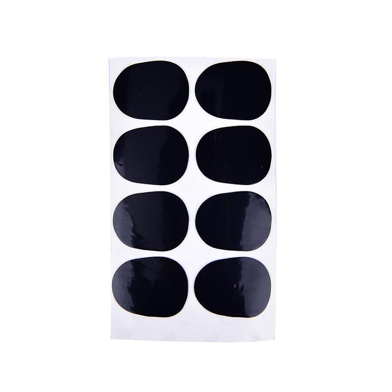 8Pcs 0.5Mm Soprano Saxophone Sax Mouthpiece Patches Pad Cushions Black